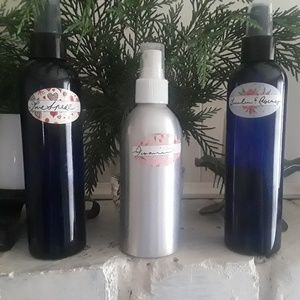 Homemade room and linen sprays.